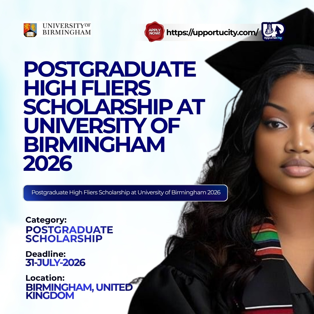 Postgraduate High Fliers Scholarship at University of Birmingham 2026 