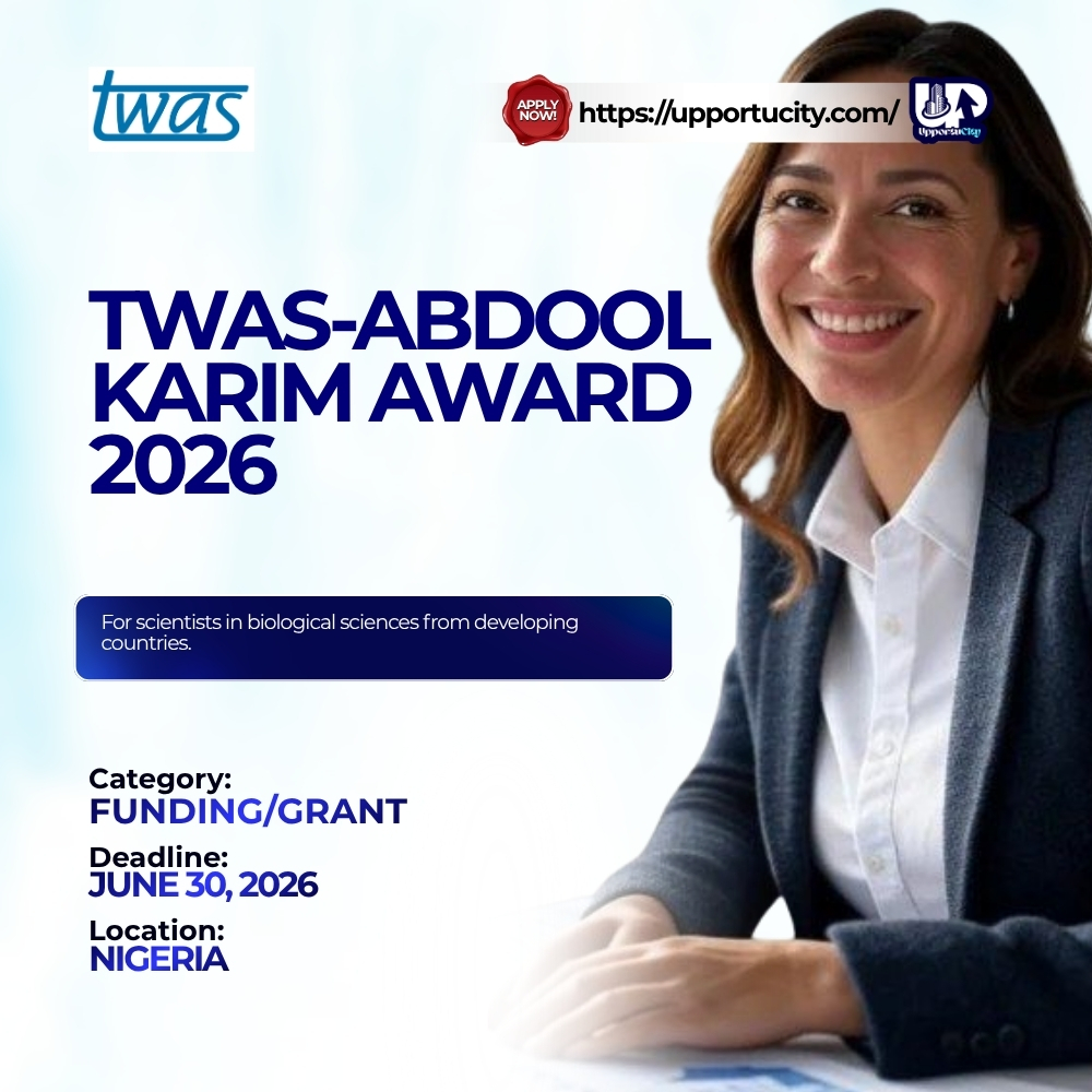 TWAS-Abdool Karim Award in Biological Sciences 2026