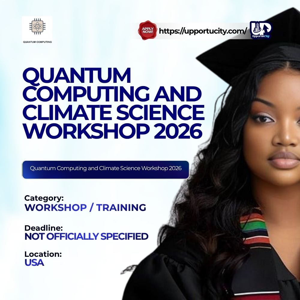 Quantum Computing and Climate Science Workshop 2026 | Hybrid Funded Workshop in USA