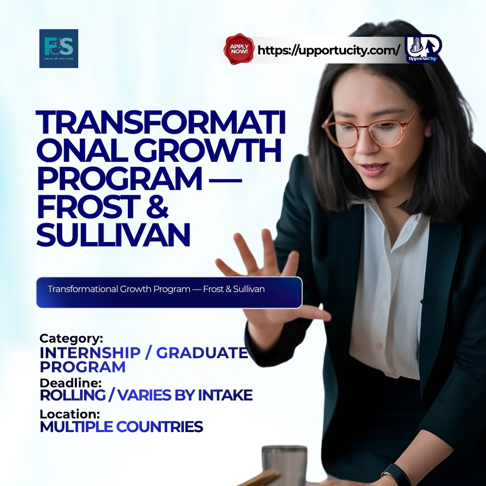 Frost & Sullivan Transformational Growth Program 2026